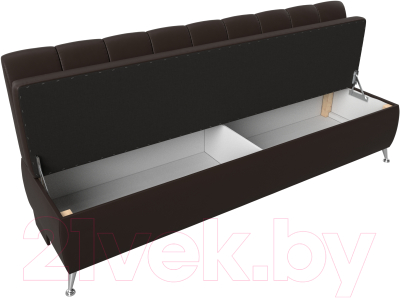 Скамья кухонная мягкая Лига Диванов Кантри 167 / 100156 (экокожа, коричневый)