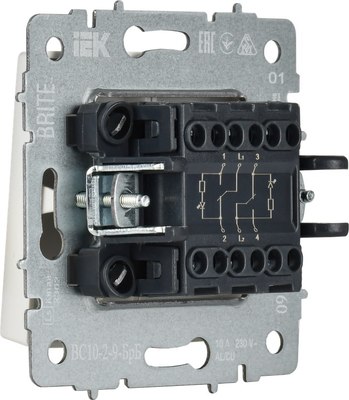 Выключатель IEK Brite BR-V20-2-10-K01