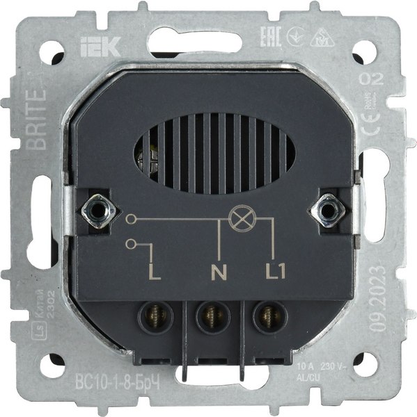 Выключатель IEK Brite BR-V11-0-10-K02