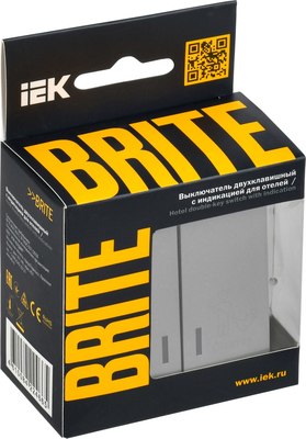 Выключатель IEK Brite BR-V20-2-10-K47