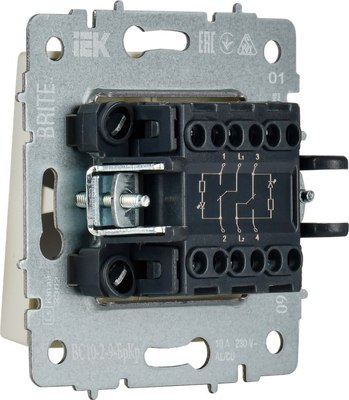 Выключатель IEK Brite BR-V20-2-10-K10