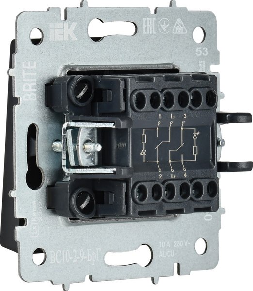 Выключатель IEK Brite BR-V20-2-10-K53