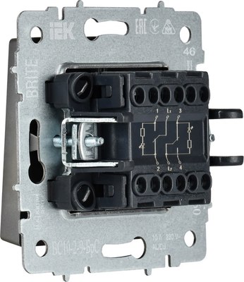Выключатель IEK Brite BR-V20-2-10-K46