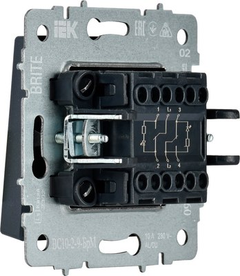 Выключатель IEK Brite BR-V20-2-10-K35