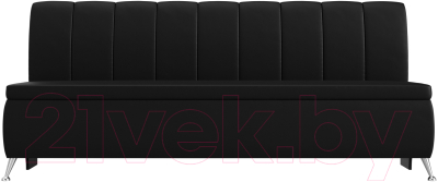 Скамья кухонная мягкая Лига Диванов Кантри 167 / 100157 (экокожа, черный)