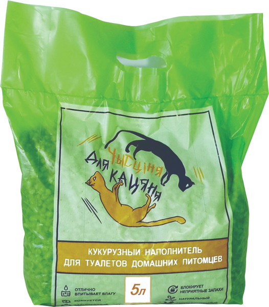 Наполнитель для туалета Чысціня для кацяня Кукурузный - фото