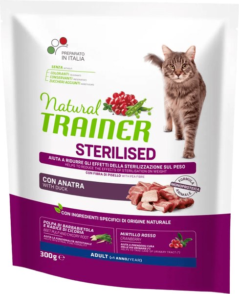 Сухой корм для кошек Trainer Natural Sterilised с уткой - фото