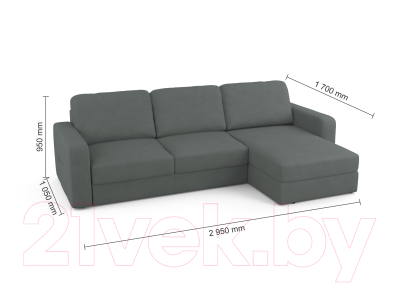 Диван угловой Mio Tesoro Aurora правый