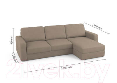 Диван угловой Mio Tesoro Aurora правый
