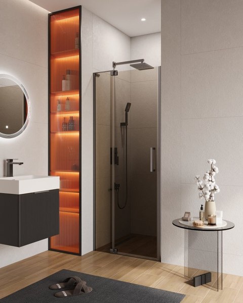 Душевая дверь Cezares SLIDER-B-1-100/110-BR-GM