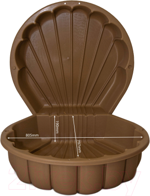 Песочница-бассейн Doloni Ракушка 01236/01eco