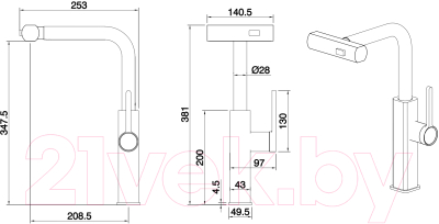 Смеситель Ekko E4709-8