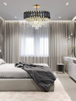 Потолочный светильник Mirastyle CF-9001/500 BK+GD