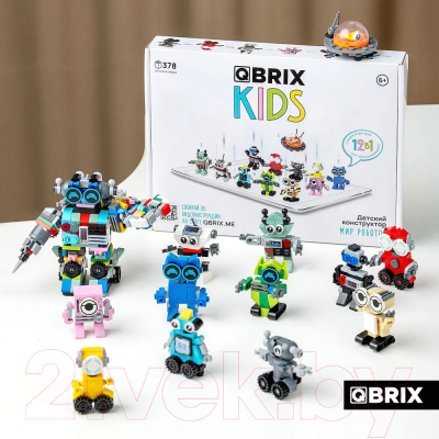Конструктор QBRIX Kids Мир роботов 30026