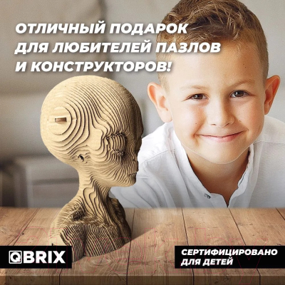 Конструктор QBRIX Инопланетянин 3D 20024