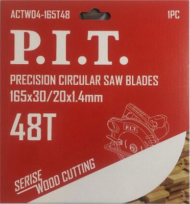 Пильный диск P.I.T ACTW04-165T48
