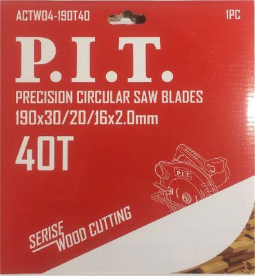 Пильный диск P.I.T ACTW04-190T40