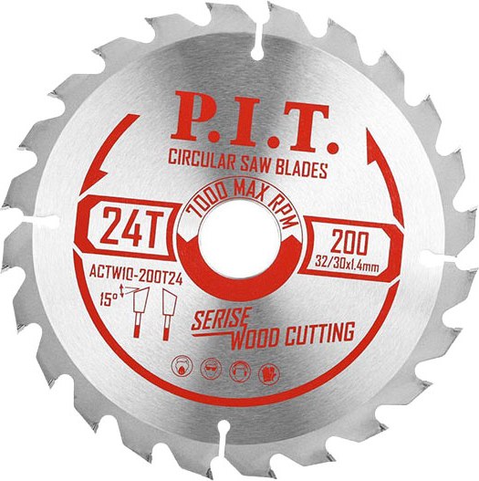 Пильный диск P.I.T ACTW10-200T24 - фото