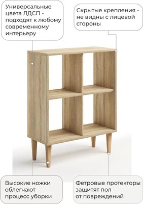 Стеллаж Monofix Одос 4 секции