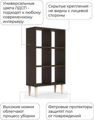 Стеллаж Monofix Одос Вертикальный 6 секций