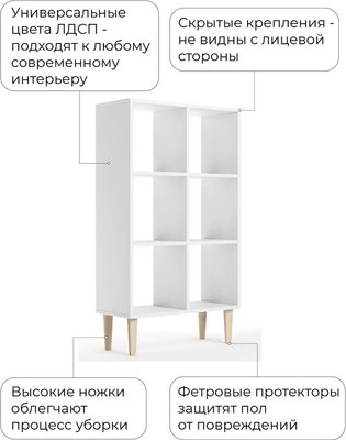Стеллаж Monofix Одос Вертикальный 6 секций