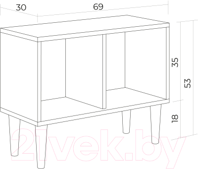 Тумба Monofix Одос ТВ