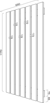 Вешалка для одежды Monofix Одос Настенная