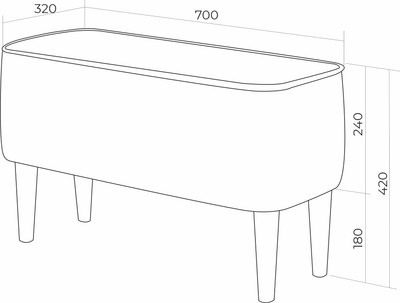 Банкетка Monofix Одос Принт