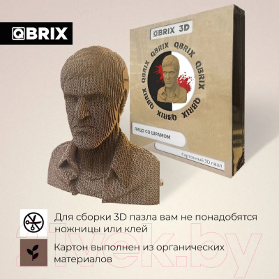 Конструктор QBRIX Лицо со шрамом 3D 20017