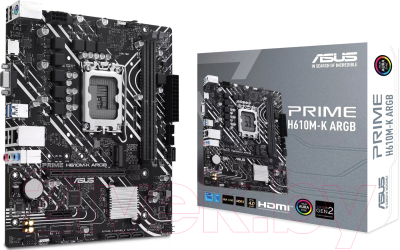 Материнская плата Asus Prime H610M-K ARGB
