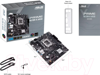 Материнская плата Asus Prime H610M-K ARGB