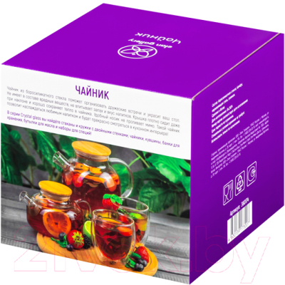 Заварочный чайник Elan Gallery Crystal glass / 360174