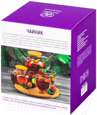 Заварочный чайник Elan Gallery Crystal glass / 360175