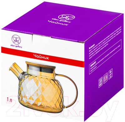 Заварочный чайник Elan Gallery Crystal glass / 360176