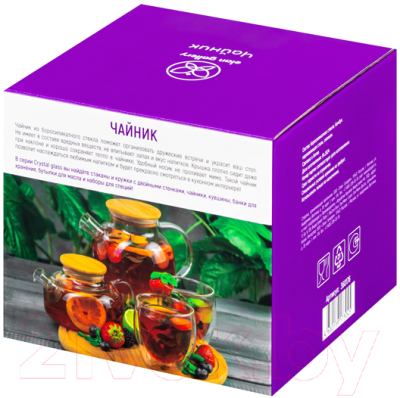 Заварочный чайник Elan Gallery Crystal glass / 360176