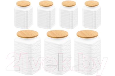 Набор емкостей для хранения Elan Gallery Айсберг волны / 620186