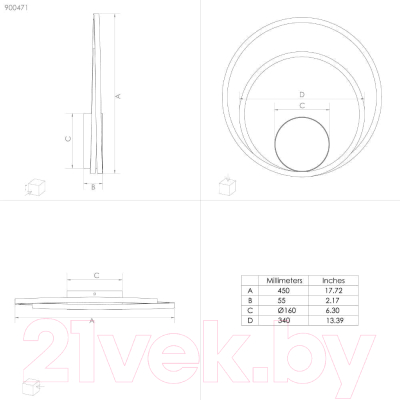 Потолочный светильник Eglo Ruotale 900471