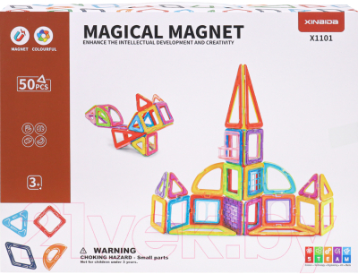 Конструктор магнитный Наша игрушка X1101 - фото