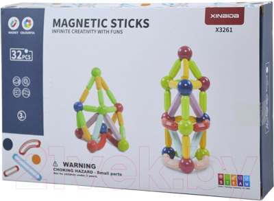 Конструктор магнитный Наша игрушка X3261 - фото