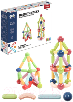 Конструктор магнитный Наша игрушка X3261