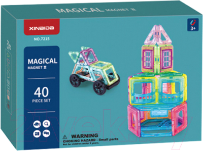 Конструктор магнитный Наша игрушка 7215 - фото