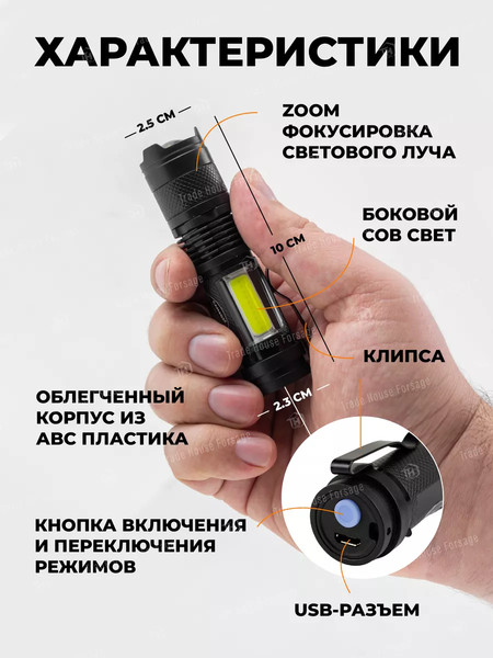 Фонарь Forstime FT-CAM4056