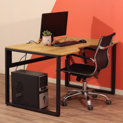 Письменный стол Millwood Каир 1 с вырезом 130x85x75