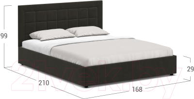 Двуспальная кровать Moon Family 1251 / MF010202