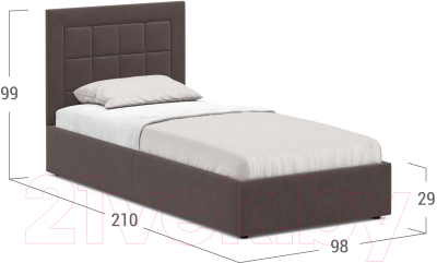 Односпальная кровать Moon Family 1251 / MF010067 - фото