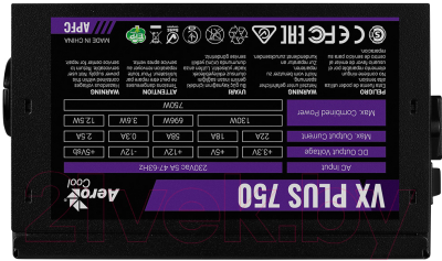 Блок питания для компьютера AeroCool VX-750 Plus 750W