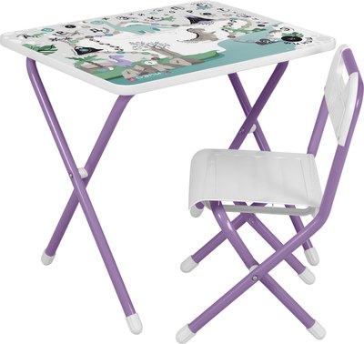 Комплект мебели с детским столом Дэми №1 Динозавры - фото