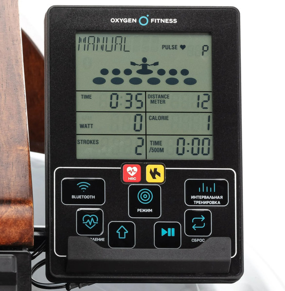 Гребной тренажер Oxygen Fitness Wood Rower Q1
