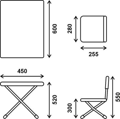 Комплект мебели с детским столом Дэми № 2-04