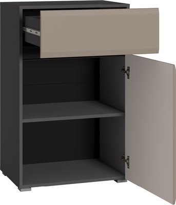 Тумба Mobi Сидней 16.231.02 (антрацит 0164/велютто капучино AG 707)